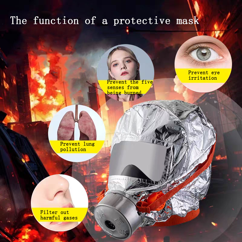 Kn95 Respirator Mask - Safety Fire Self-rescue Respirator Training Gas