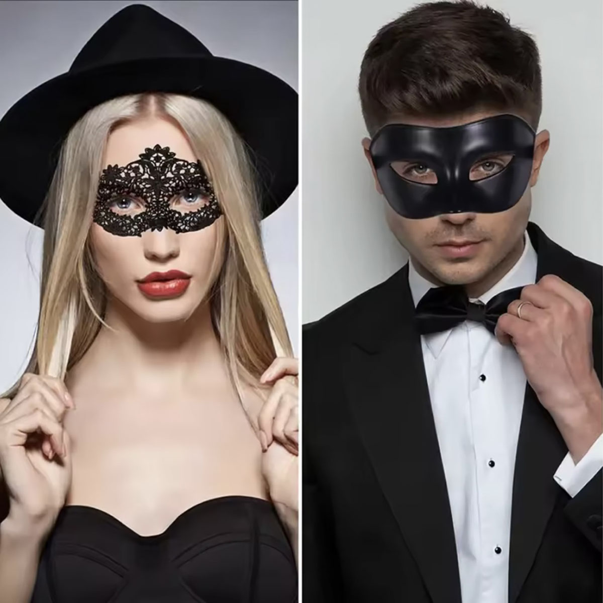 2pcs Elegant Black Lace Masque - Black Face Mask Pack ulasan dan harga
