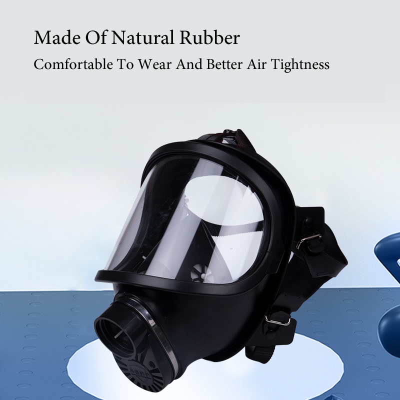 Black Full Face Gas Mask Milit - Anti Pollution Mask ulasan dan harga