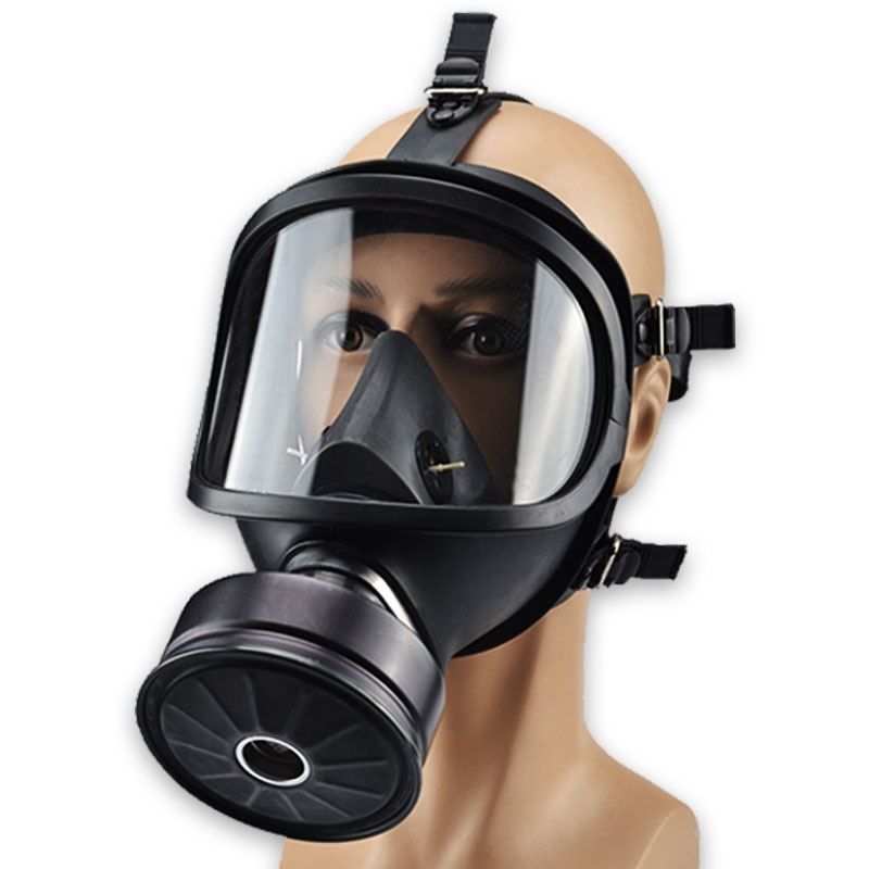 Black Full Face Gas Mask Milit - Anti Pollution Mask ulasan dan harga