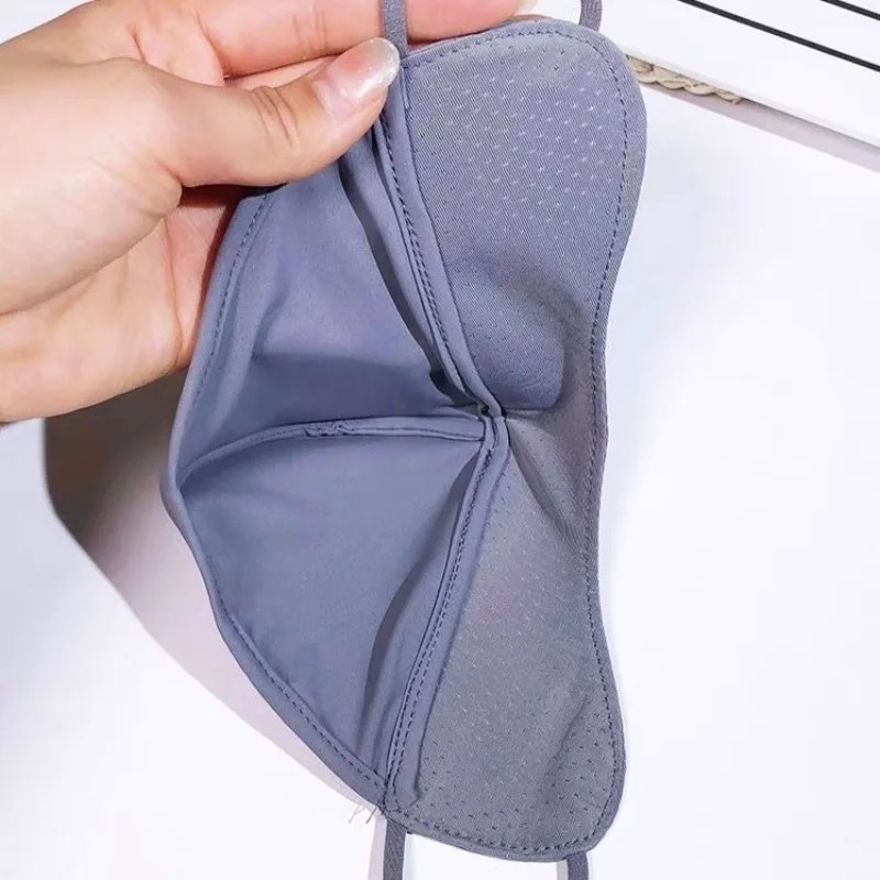 UV Protection Solid Ice Silk F - Sports Mask Breathable ulasan dan harga