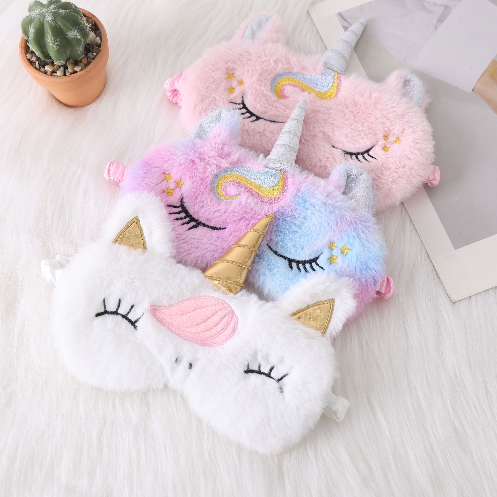 Soft Plush Sleeping Eye Masks  - Kids Face Mask ulasan dan harga