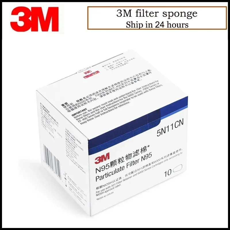 10pcs/Box 3M 5N11 Cotton Filte - Face Mask Storage Box ulasan dan harga