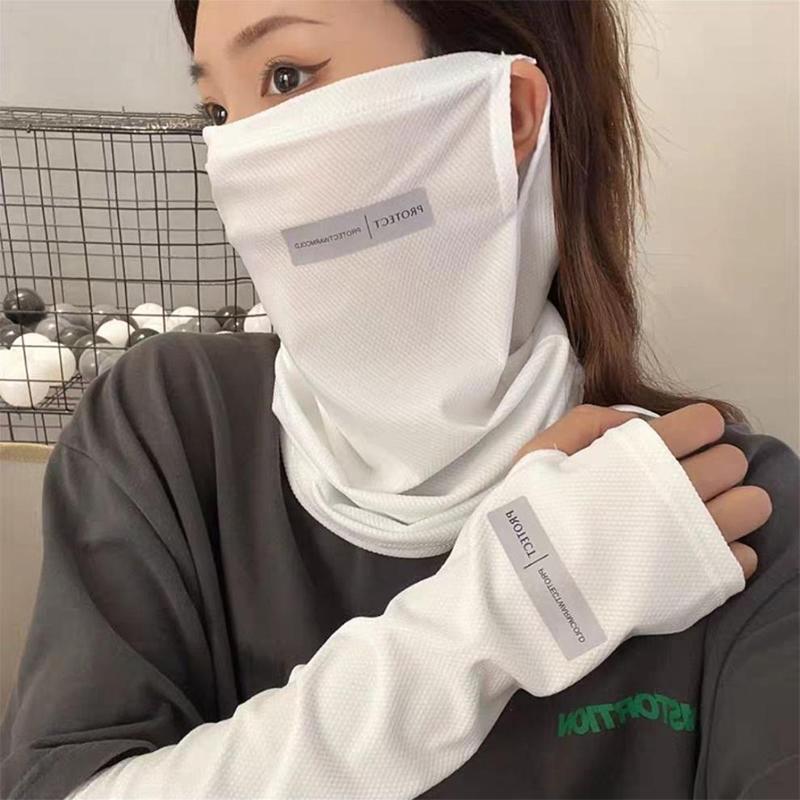 Ice Silk Sun Protection Set*Fa - Sports Mask Breathable ulasan dan harga