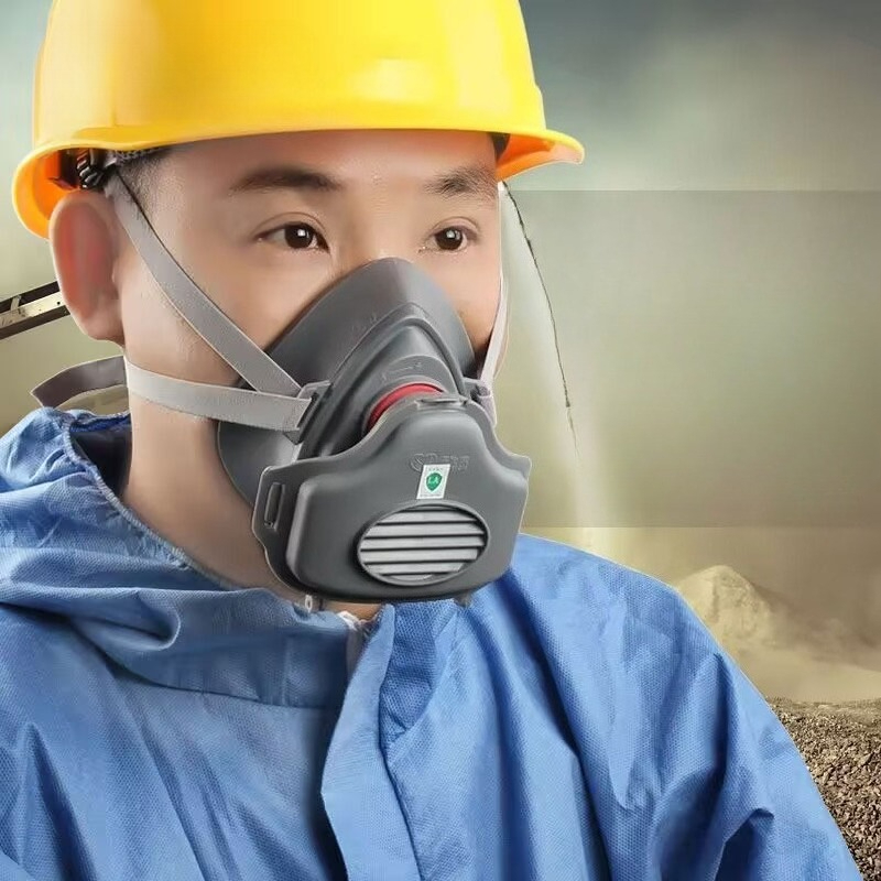 House Clean Work Safety Rubber - Kn95 Respirator Mask ulasan dan harga