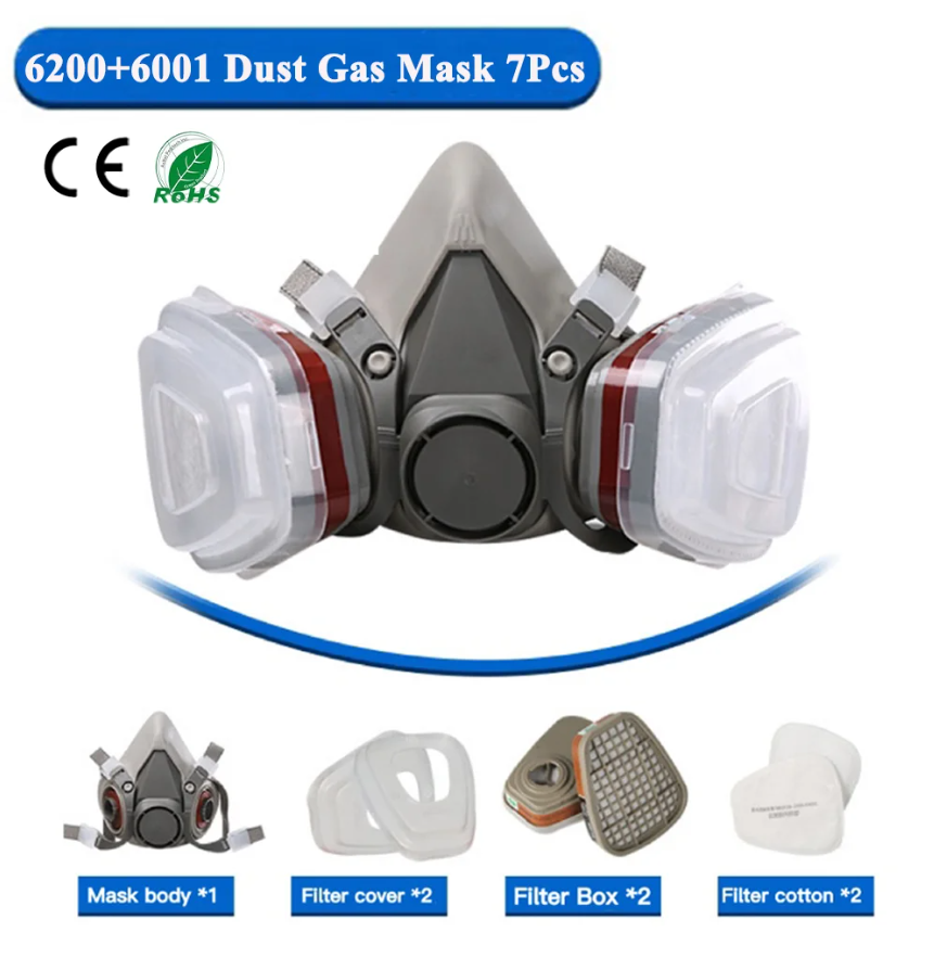 Respirator Dust 6200 Gas Mask  - Face Mask Storage Box ulasan dan harga