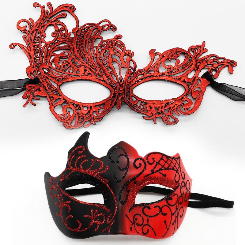HOT! 2pcs Elegant Black Lace M - Black Face Mask Pack ulasan dan harga