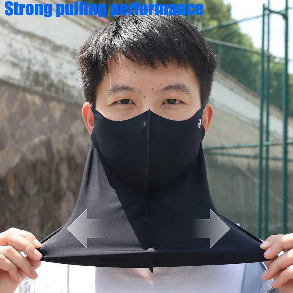 UV Protection Ice Silk Face Ma - Sports Mask Breathable ulasan dan harga