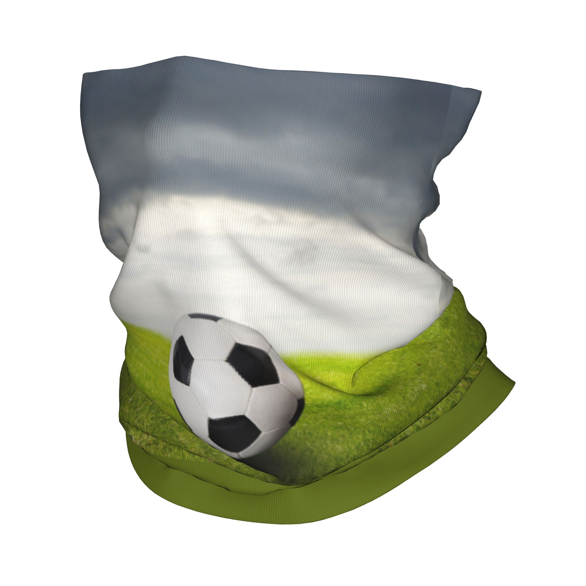 Custom Soccer Ball Lies On the - Neck Gaiter Face Cover ulasan dan harga