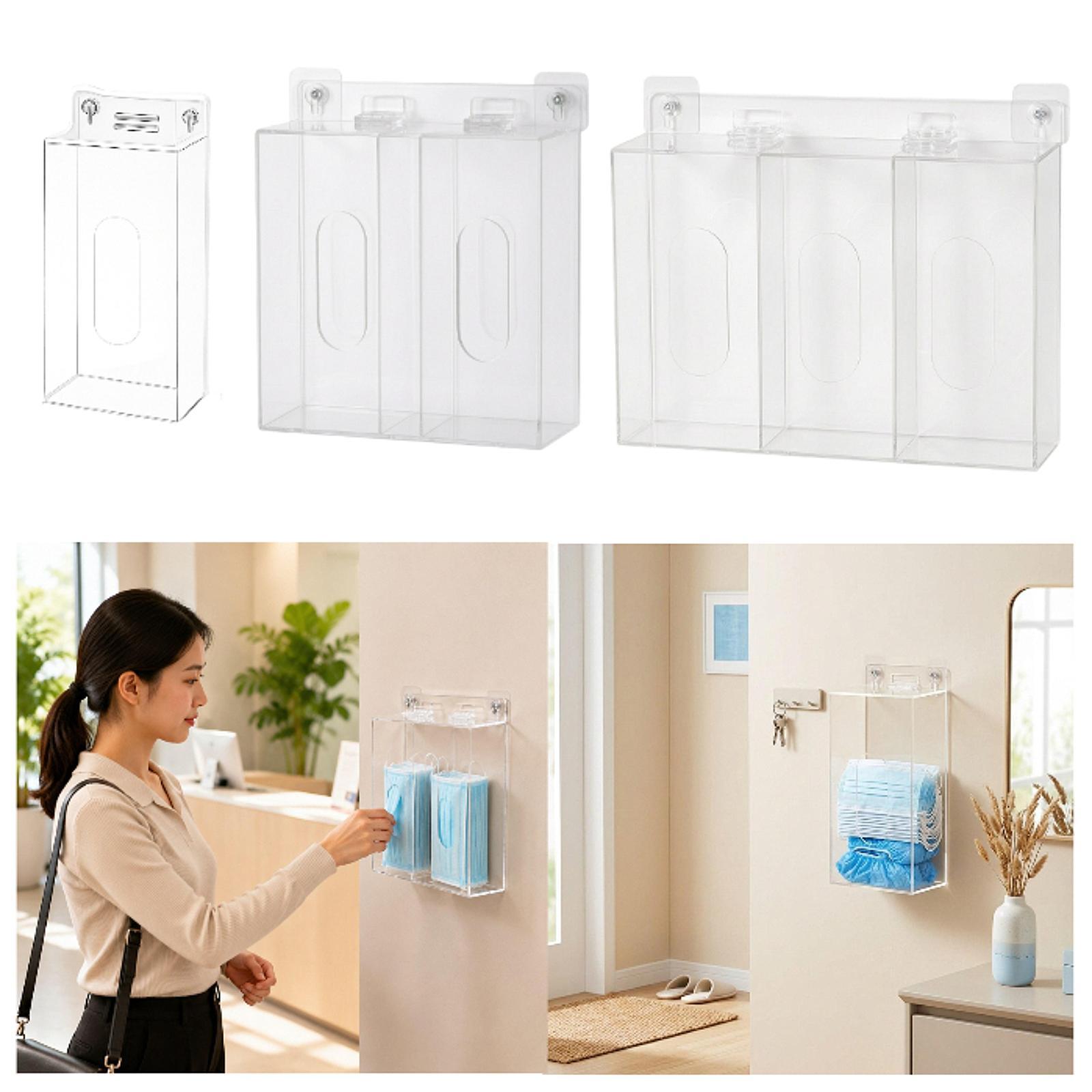 Space Saving Acrylic Glove Box - Face Mask Storage Box ulasan dan harga