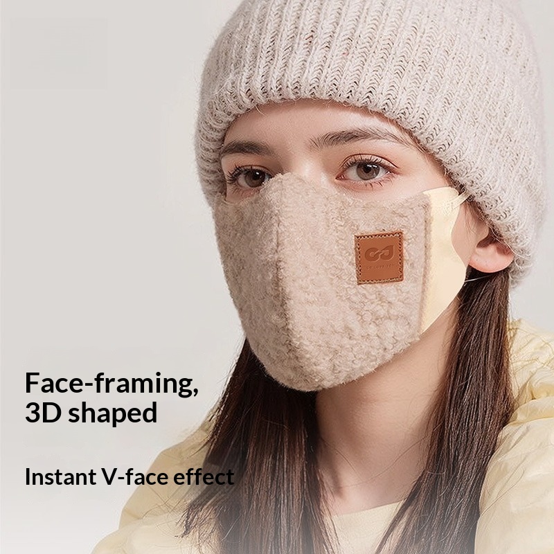 Winter Velvet Warm Mask Three- - Cloth Face Mask Washable ulasan dan harga
