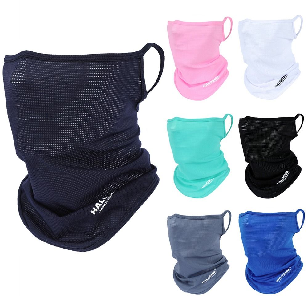 Summer Ice Silk Sun Protection - Sports Mask Breathable ulasan dan harga