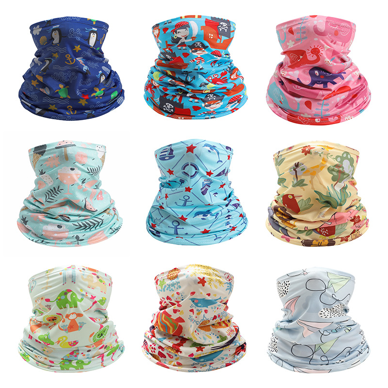 Kids Neck Cover Cute Ice Silk  - Kids Face Mask ulasan dan harga