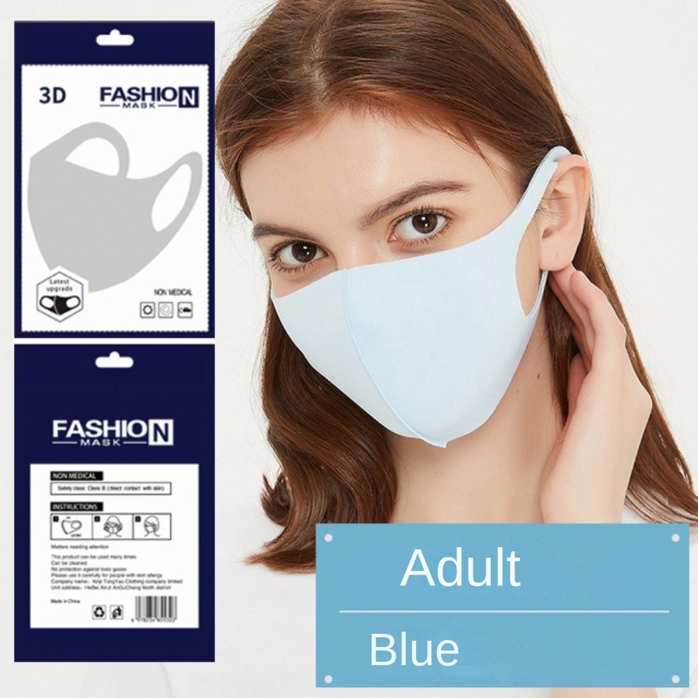 New Breathable Ice Silk Mask A - Cloth Face Mask Washable ulasan dan harga