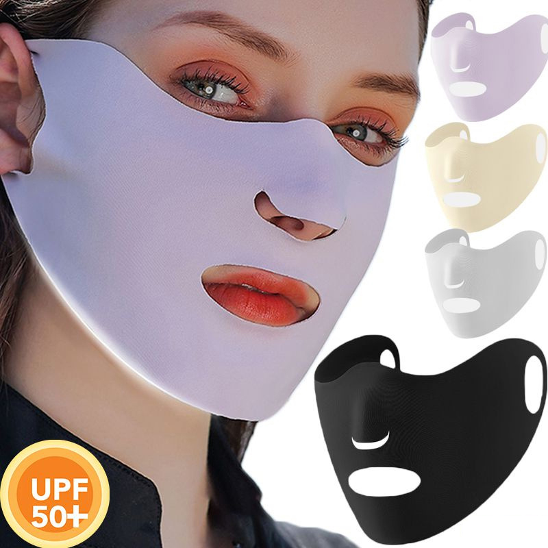 Ice Silk Sunscreen Mask Female - Sports Mask Breathable ulasan dan harga