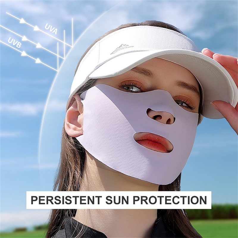 Ice Silk Sunscreen Mask Female - Sports Mask Breathable ulasan dan harga